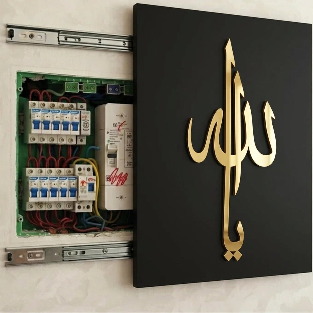 لوحة إسلامية لإخفاء عيب علبة الكهرباء في منزلك